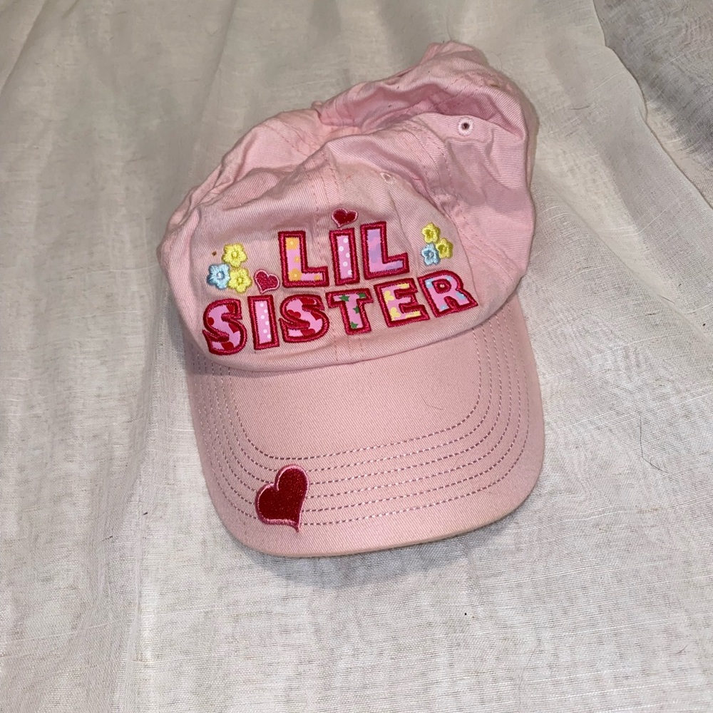 Lil Sister pink kids hat